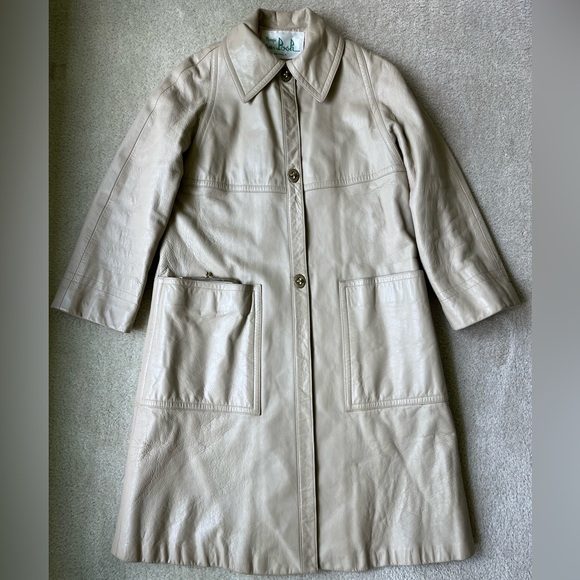 Bonnie Cashin Leather Trench Coat w/ Coin Purse - Picture 3 of 16